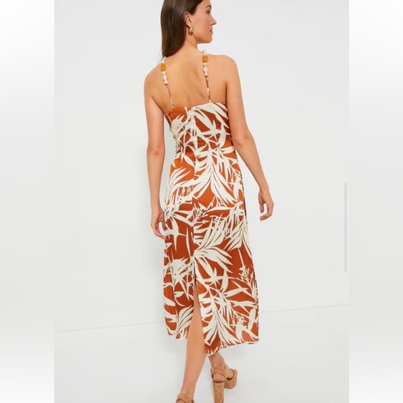 Tuckernuck Hyacinth House Bronze Leafy Floral Mallorca Maxi Dress - Picture 2 of 7
